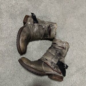 A.S.98 punk rock pin Boots